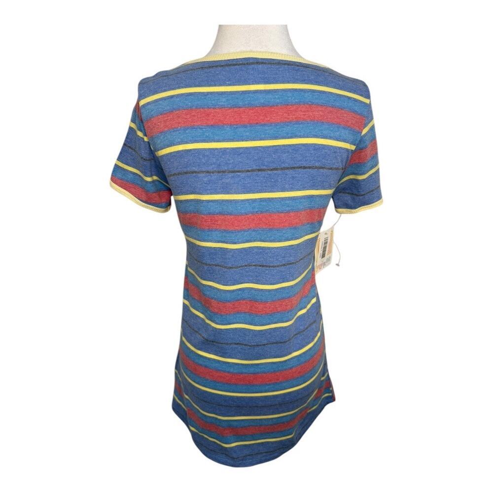NEW LuLaRoe Women's XXS Striped Short Sleeve Classic T-Shirt Multicolor NWT‎ - Picture 3 of 8